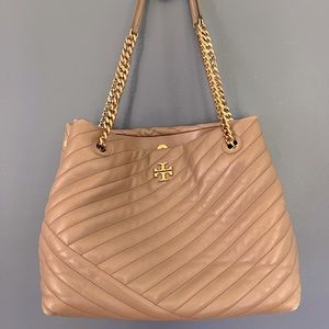 Tory Burch Kira Chevron Textured Leather Shoulder Bag